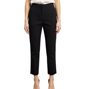 Nicole Miller Black Straight Leg High Rise Dress Pants
